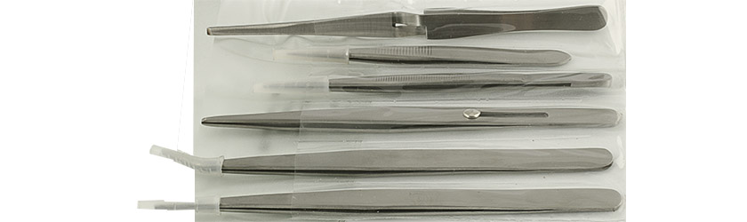 Value-Tec 6er Set große, robuste Pinzetten für industrielle Zwecke, Typ 110/510/66X/667/682/686, Edelstahl